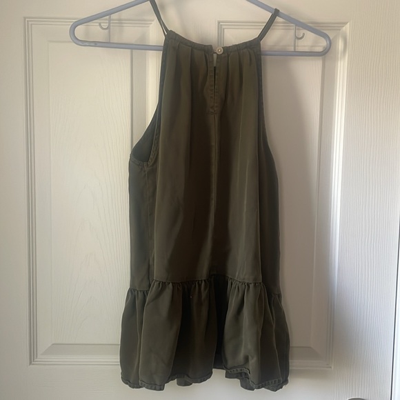 Blue Rain Ruffle Lyocell Tank - Picture 4 of 5